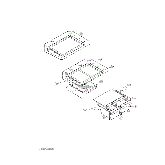 Refrigerator (Good) Diagram and Parts List for LRBN20520BQ  LG Refrigerator