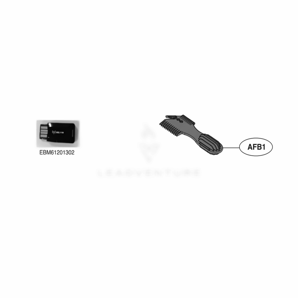 Accessory Assembly Diagram and Parts List for VR65502LV ARDELGA LG Canister Vacuum