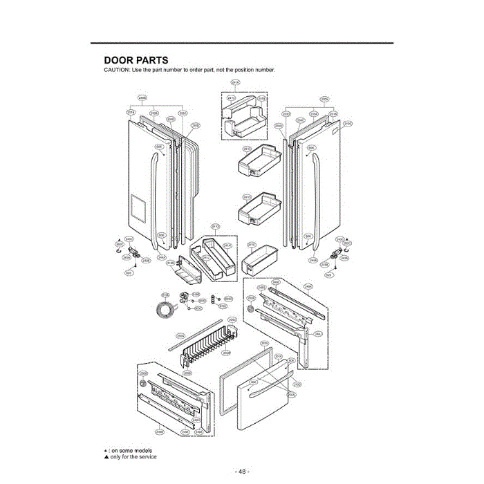Section 6 Diagram and Parts List for LFX25971SB AWBCLGA LG Refrigerator