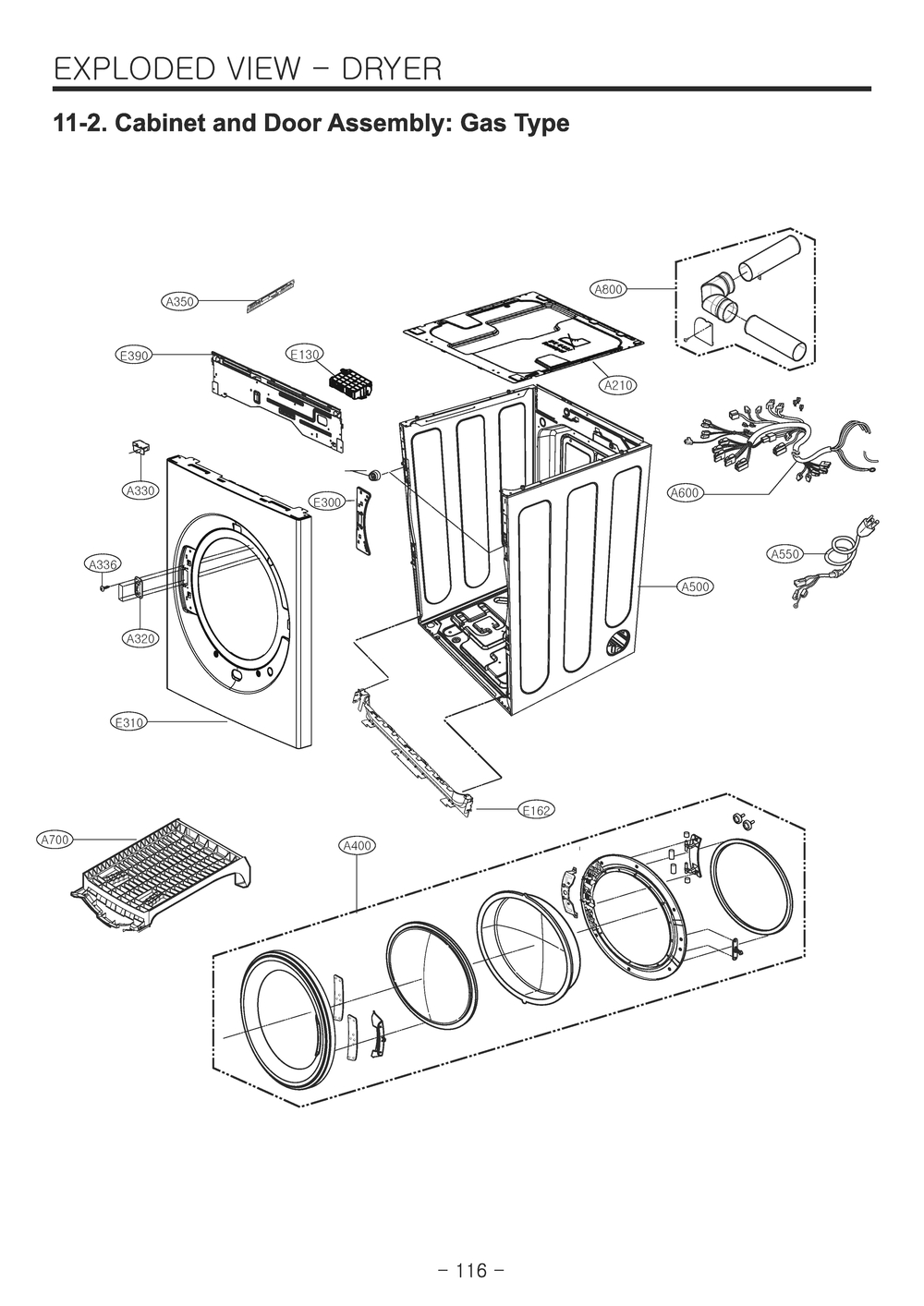 Diagram 2 Diagram and Parts List for W3S1CWKBTNM ASSEEUS LG Washer