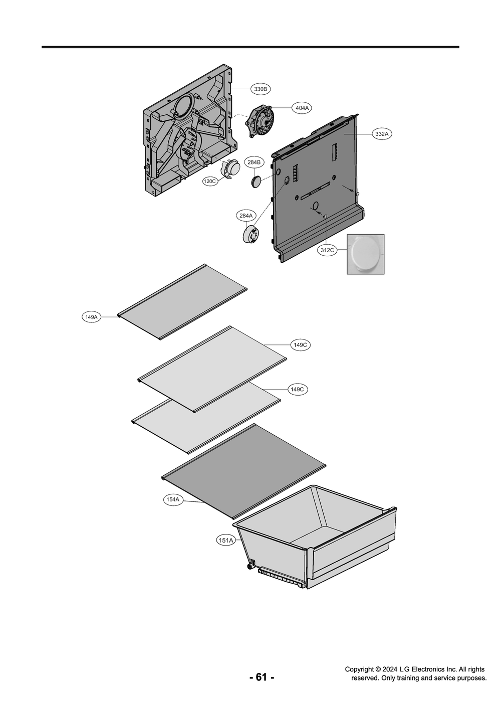 Diagram 2 Diagram and Parts List for LT18S2100W ASWCNA0 LG Refrigerator