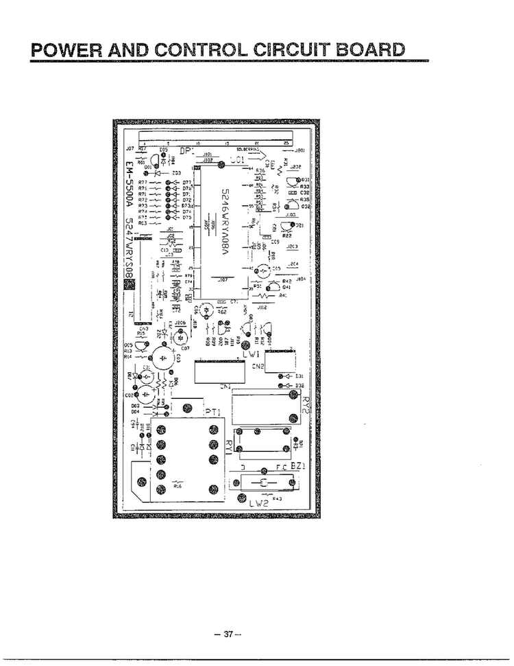 Complete Microwave Oven Page 9 Diagram and Parts List for MA-1554M  LG Microwave