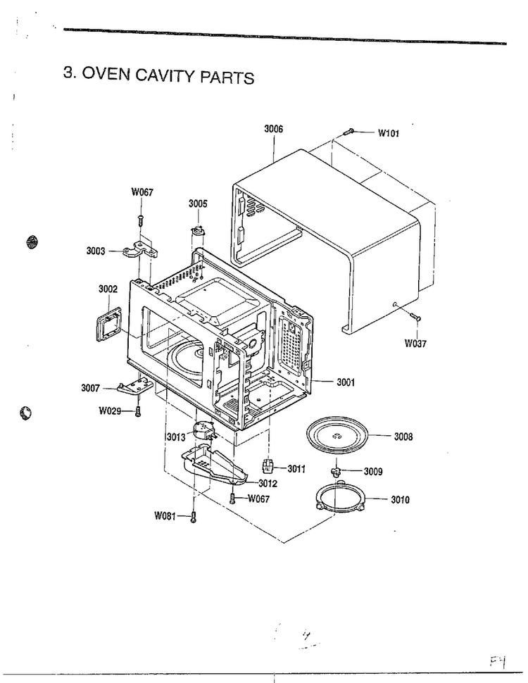 Exploded View And Parts List Page 4 Diagram and Parts List for MA-884M  LG Microwave