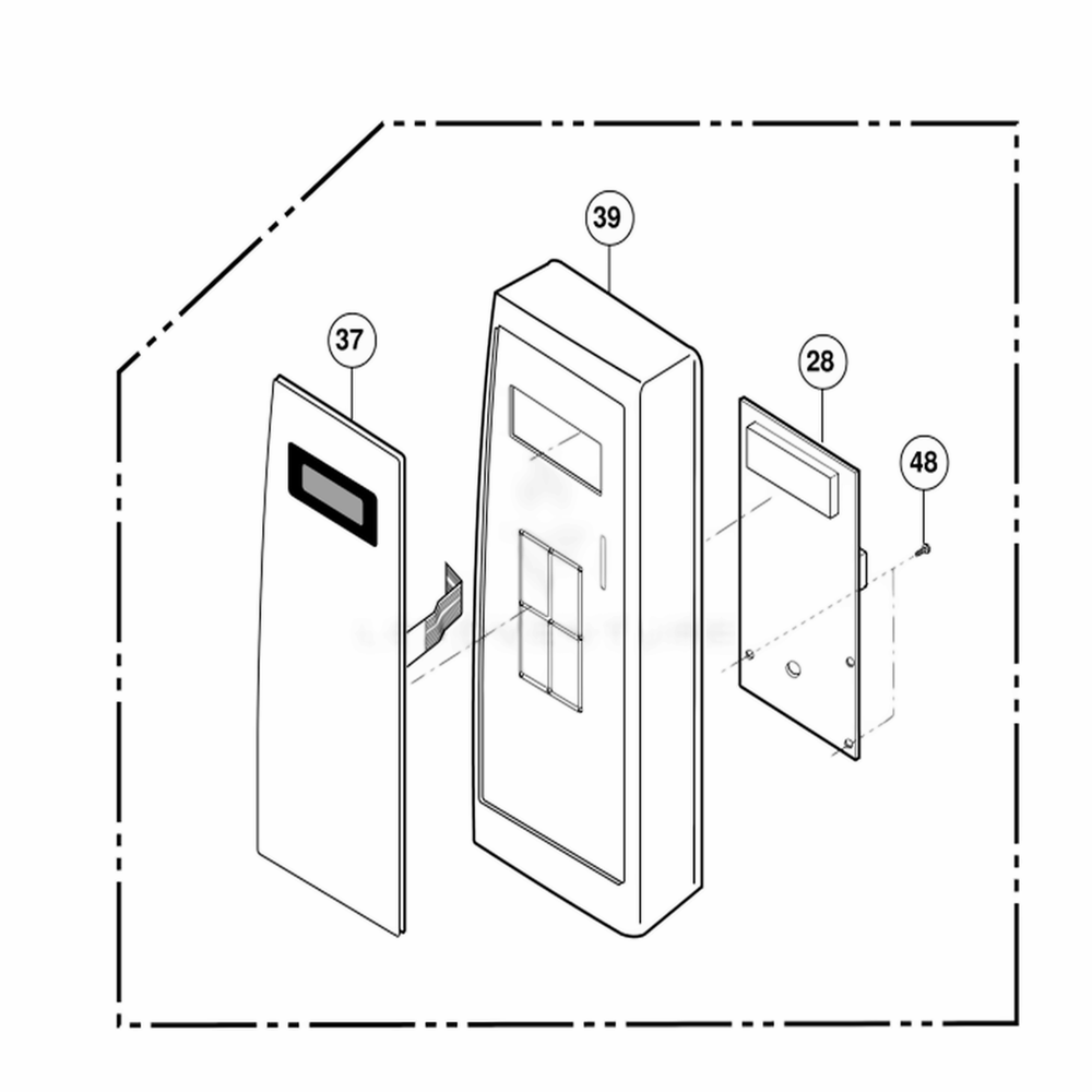 Controller Parts Diagram and Parts List for NNS723BL KBKEMAT LG Range