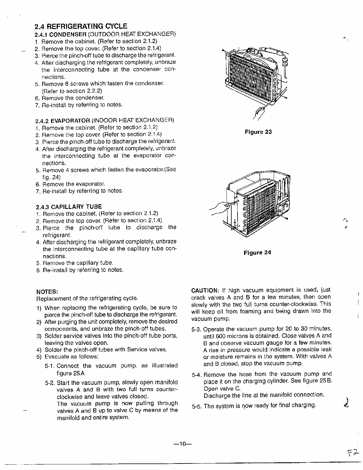 Disassembly Instructions Page 6 Diagram and Parts List for GA-1834FC  LG Air Conditioner