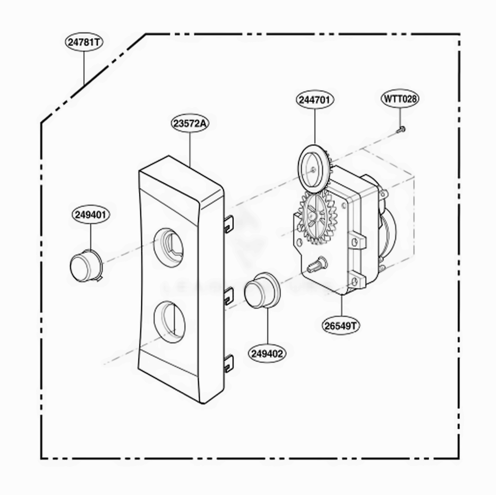 Controller Parts Diagram and Parts List for MA7542B01 CB1EGSE LG Range
