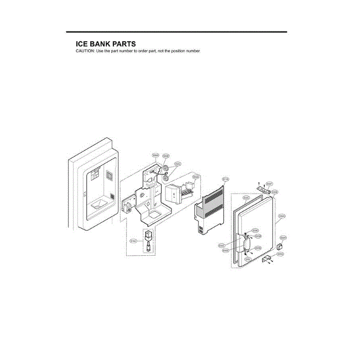 Section 3 Diagram and Parts List for LFX25980ST ASTCLGA LG Refrigerator