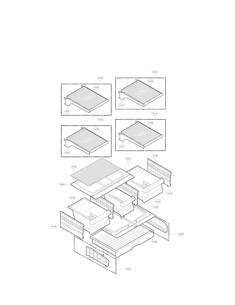 Refrigerator Parts Diagram and Parts List for LFC21776ST 06 LG Refrigerator