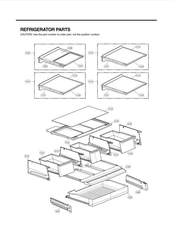 REFRIGERATOR PARTS Diagram and Parts List for LFX31945ST ASTCNA1 LG Refrigerator