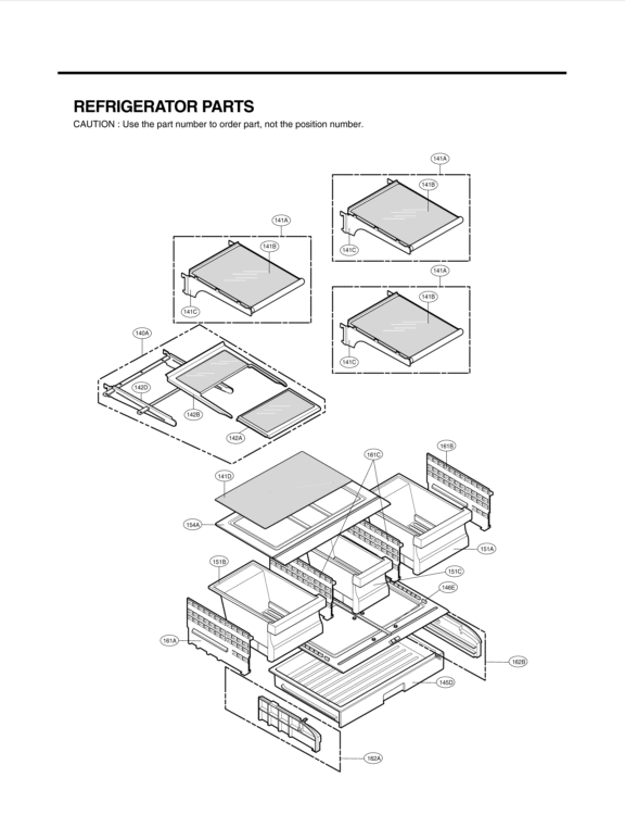 REFRIGERATOR PARTS Diagram and Parts List for LMX25986ST ASTCNA3 LG Refrigerator