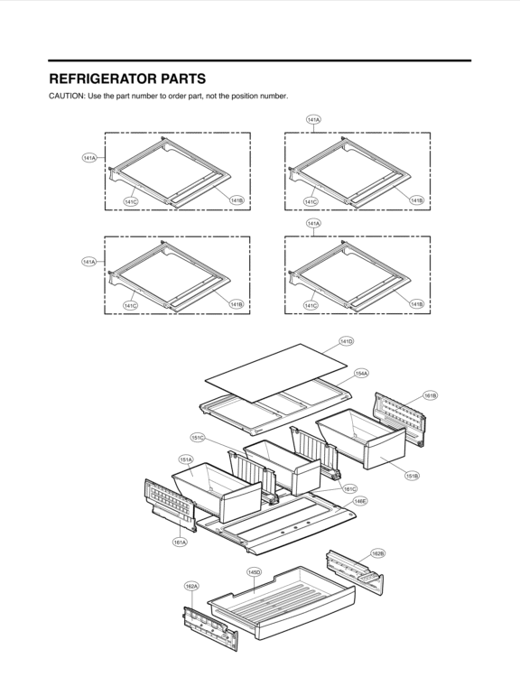 REFRIGERATOR PARTS Diagram and Parts List for LFX28979ST ASTCNA2 LG Refrigerator