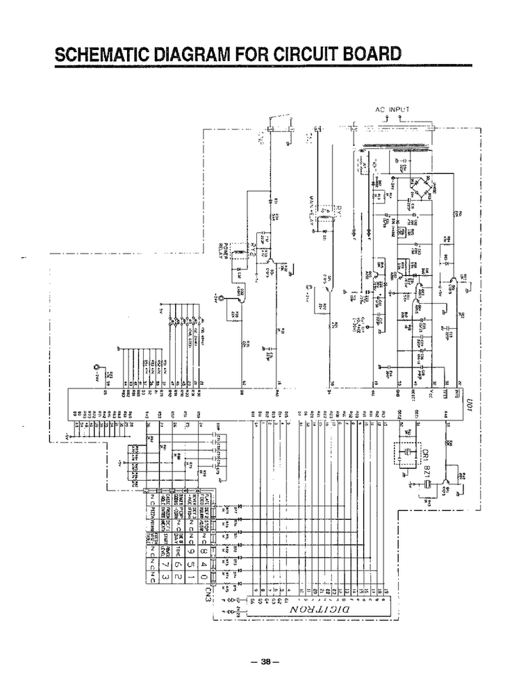 Schematic Diagram Circuit Board Diagram and Parts List for MA-1164M  LG Microwave