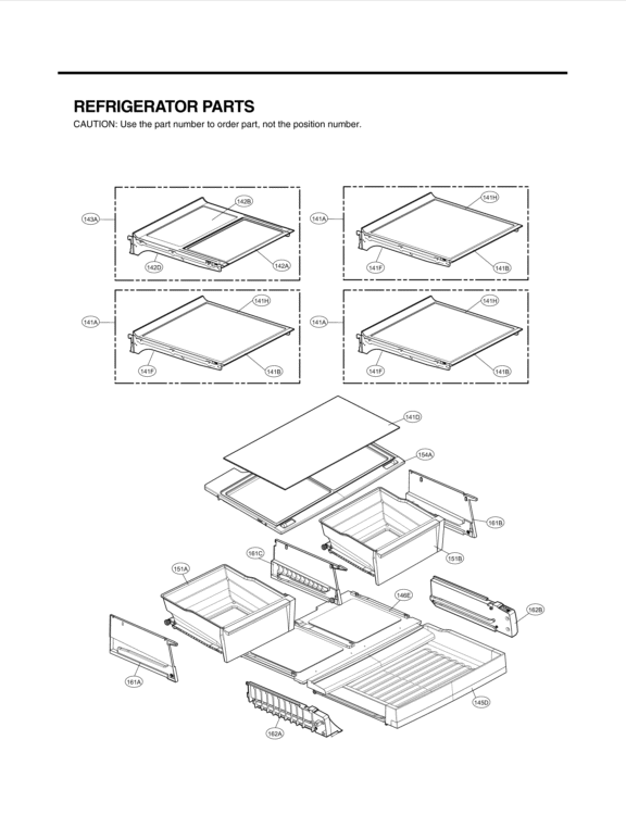 REFRIGERATOR PARTS Diagram and Parts List for LFX31915ST ASTCNA0 LG Refrigerator