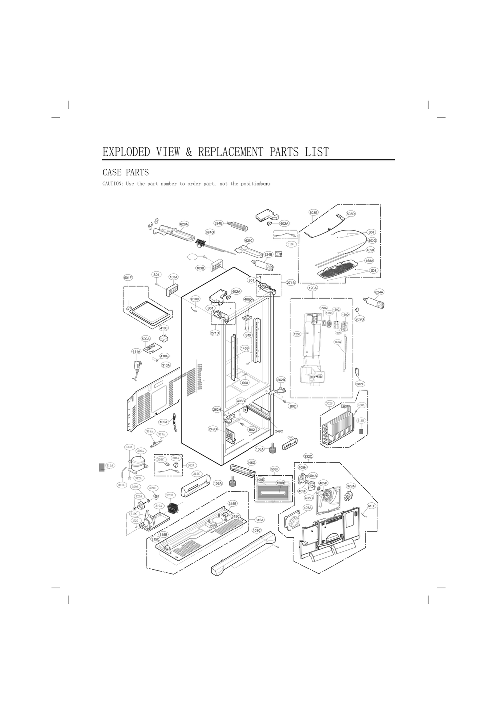 Diagram 5 Diagram and Parts List for GC-L288GQXM ASWCNA0 LG Refrigerator