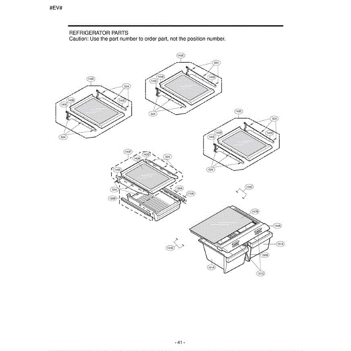 Section 4 Diagram and Parts List for LBC22520ST ASTCLGG LG Refrigerator