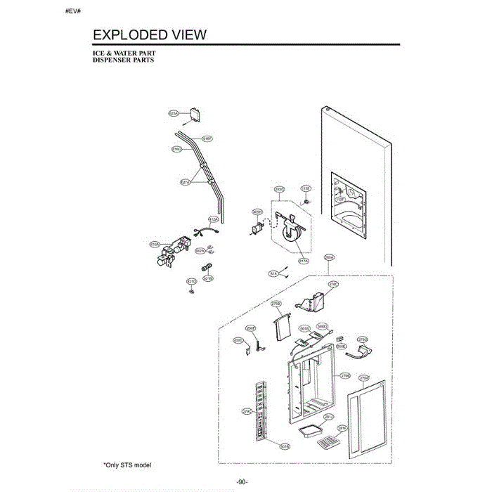 Section 3 Diagram and Parts List for LSC27931SB AWBCLGA LG Refrigerator