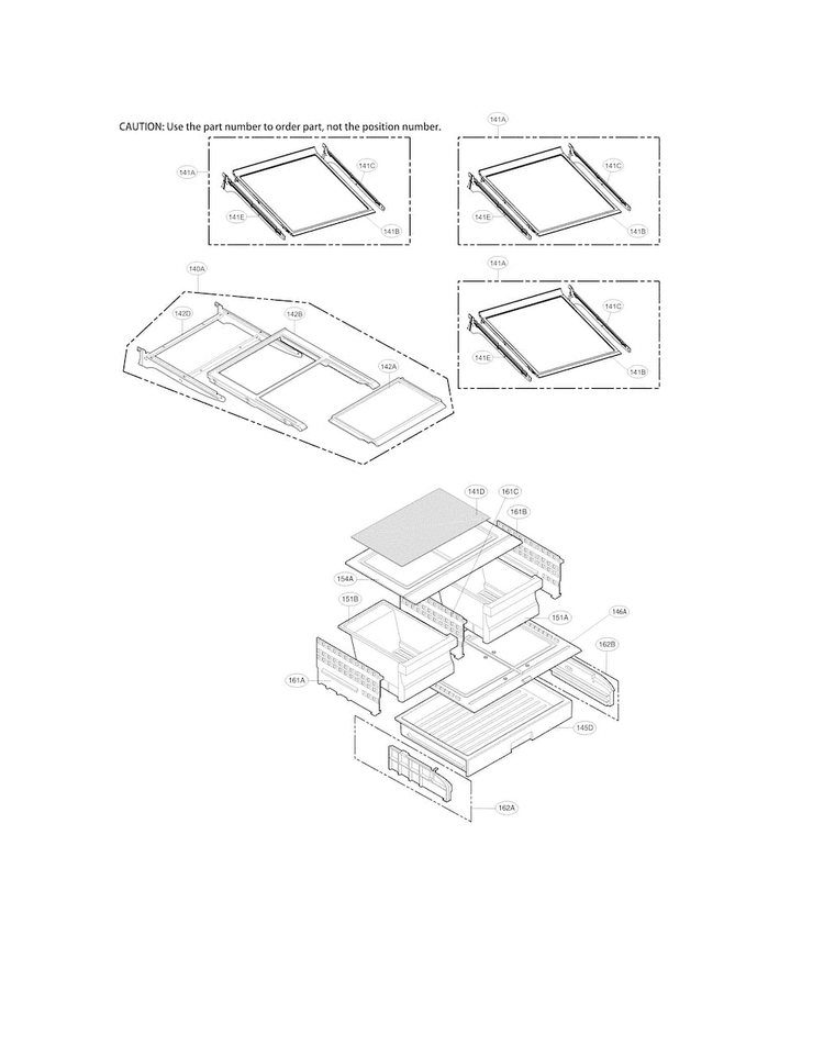 Refrigerator Parts Diagram and Parts List for LFX28968ST 03 LG Refrigerator
