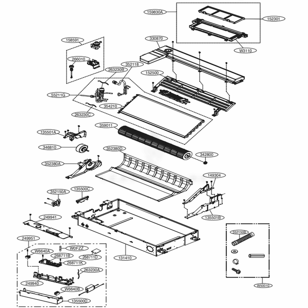 Tu Chassis: Plasma Model Diagram and Parts List for ARNU073TUD4 ANWBLUS LG Air Conditioner