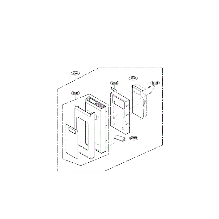 Controller Diagram and Parts List for LMH2016ST 01 LG Microwave Oven Combo