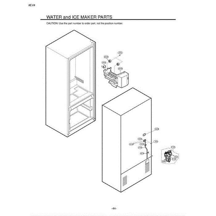 Section 3 Diagram and Parts List for LFC20740ST ASTCLGY LG Refrigerator