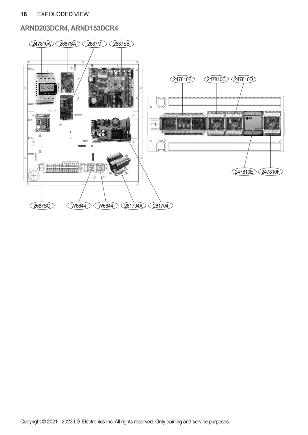 Diagram 2 Diagram and Parts List for ARND153DCR4 ENCXLUS LG Air Conditioner