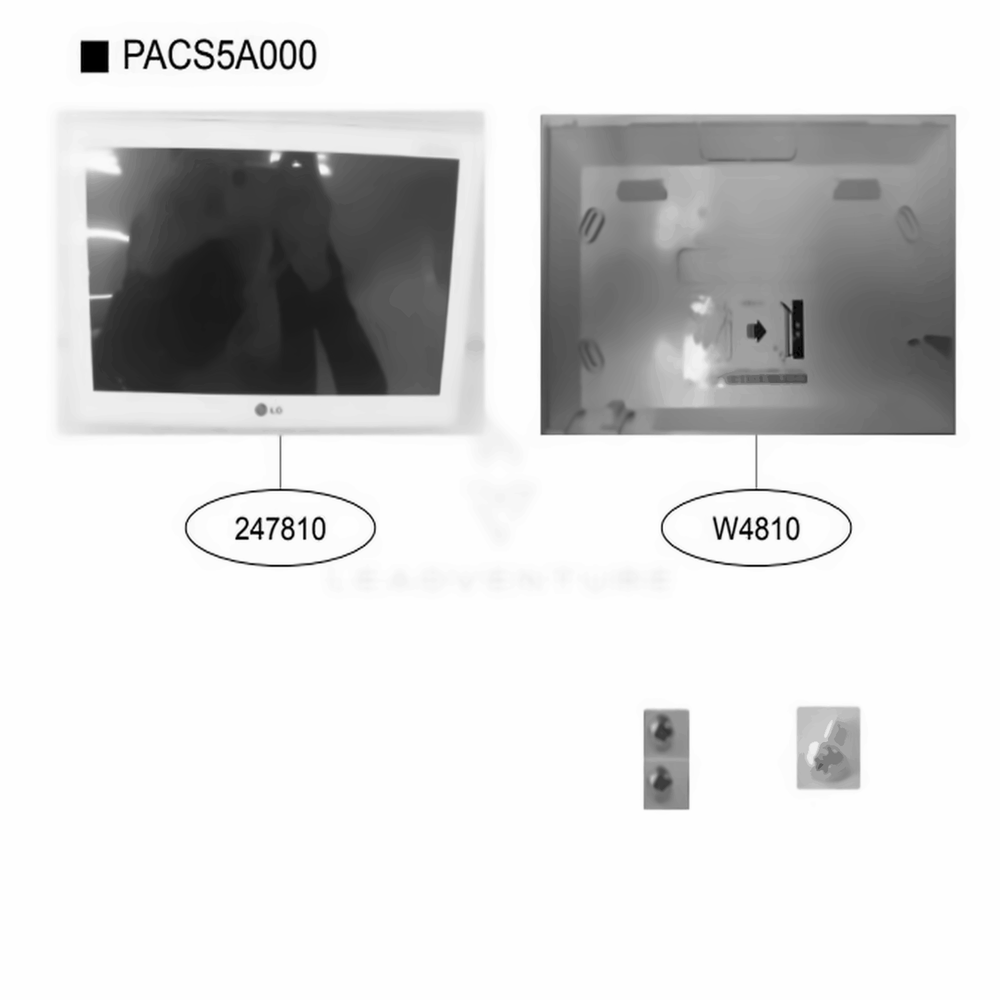 Main Diagram and Parts List for PACS5A000 ENCXLUS LG Air Conditioner