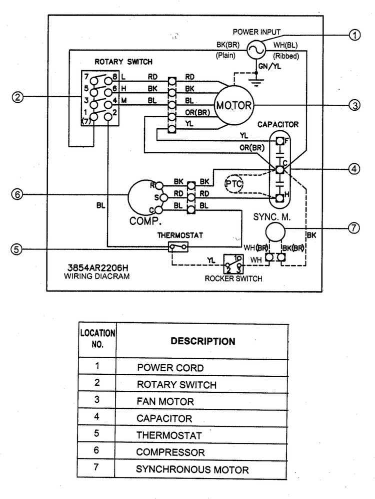 Wiring Diagram Diagram and Parts List for HBLG240  LG Air Conditioner