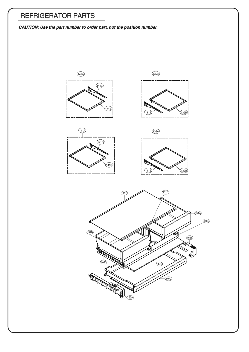 Refrigerator Parts Diagram and Parts List for GR-L228NSJM ASTCSE0 LG Refrigerator