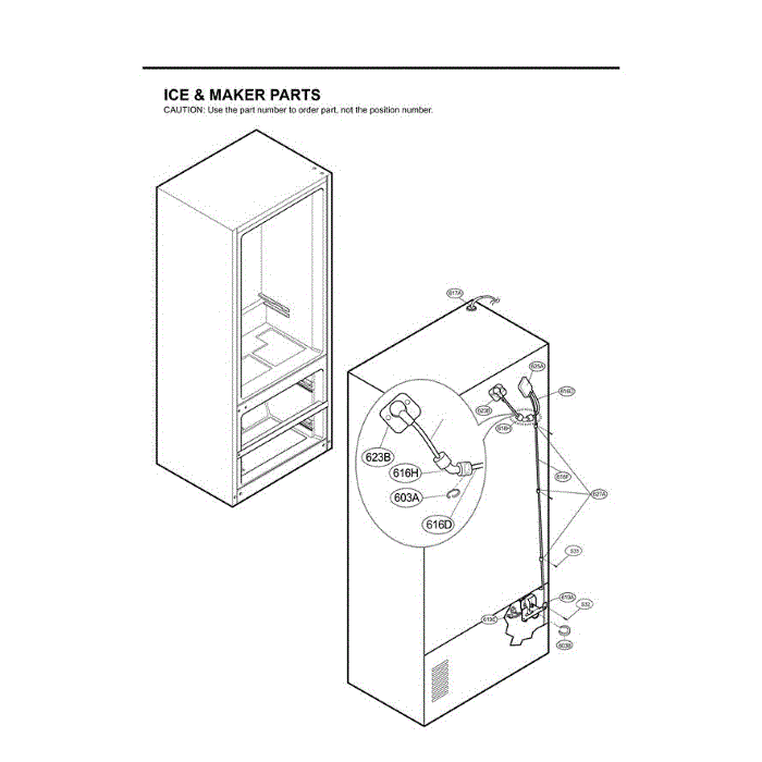 Section 3 Diagram and Parts List for LMX25981SW ASWCLGA LG Refrigerator