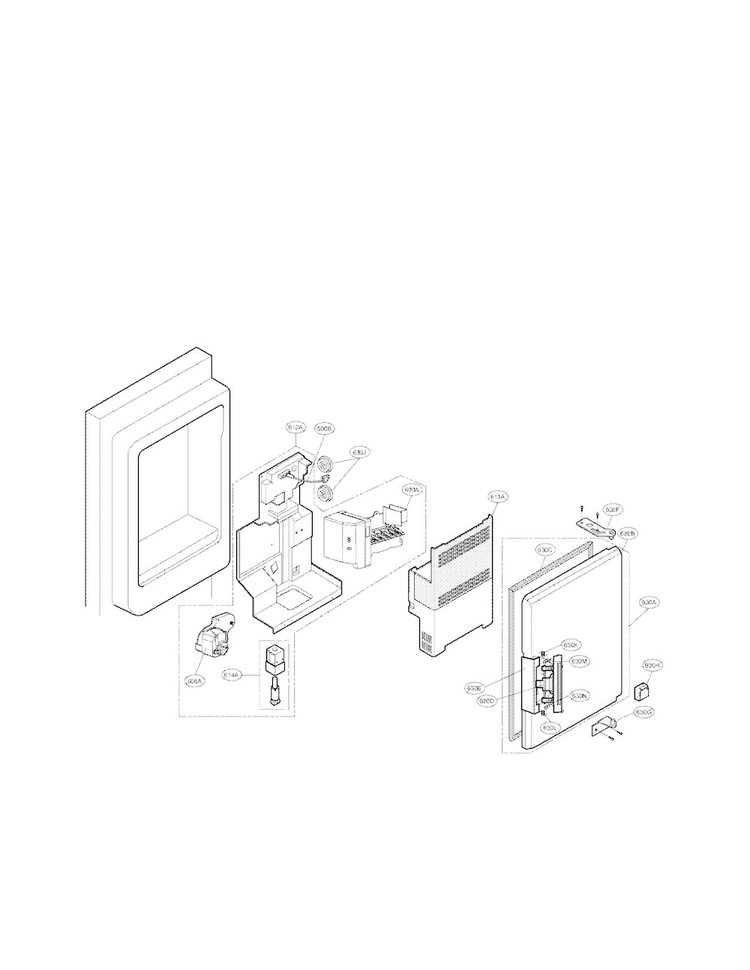 Ice Bank Parts Diagram and Parts List for LFX28977ST 02 LG Refrigerator