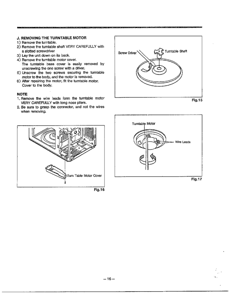 Disassembly/parts Procedure Page 3 Diagram and Parts List for MA-1171S  LG Microwave