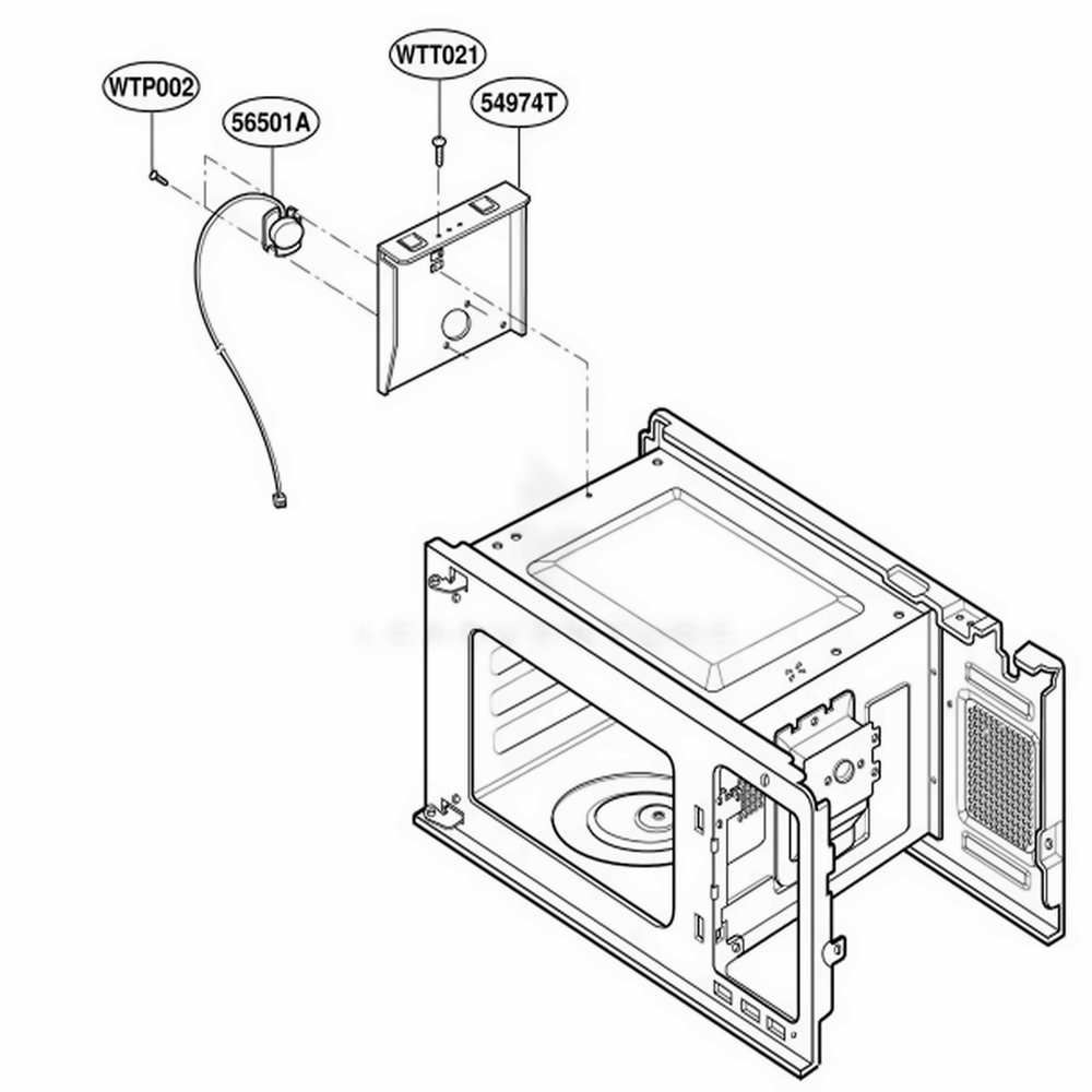 Sensor Parts Diagram and Parts List for YMT2145SJQ0 AMWEWPC LG Range