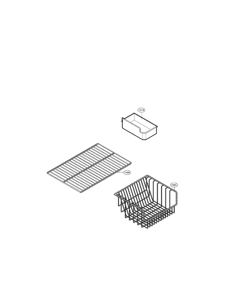 Freezer Parts Diagram and Parts List for LBC20514TT 01 LG Refrigerator