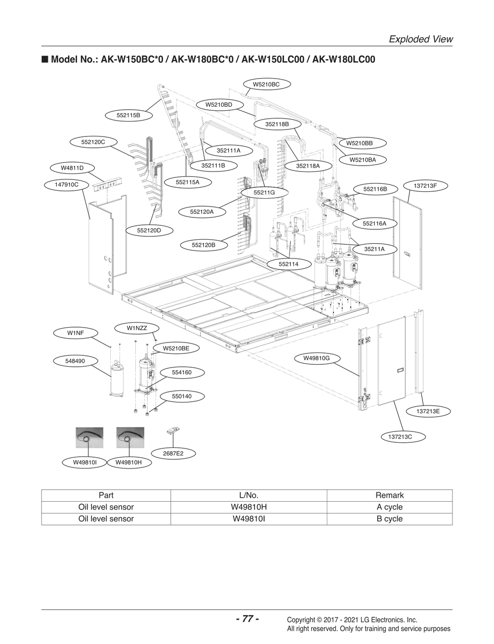 Diagram 5 Diagram and Parts List for AK-W150LC00 ADGBLCL LG Air Conditioner