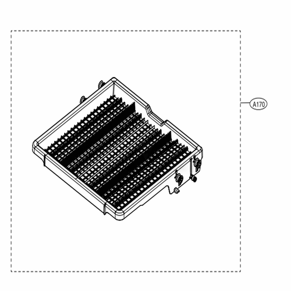 3rd Rack Assembly Diagram and Parts List for LDP6809BM ABMESNA LG Dishwasher