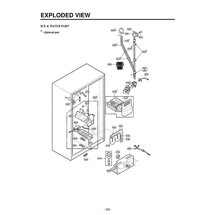 Section 2 Diagram and Parts List for LRSC21934TT ATICLGA LG Refrigerator