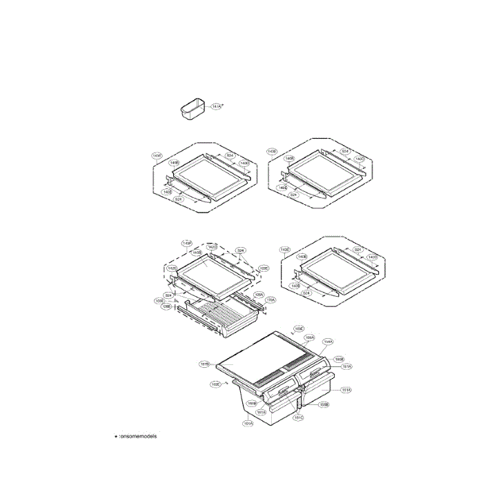 Refrigerator (Better) Diagram and Parts List for LRBN20520BQ  LG Refrigerator
