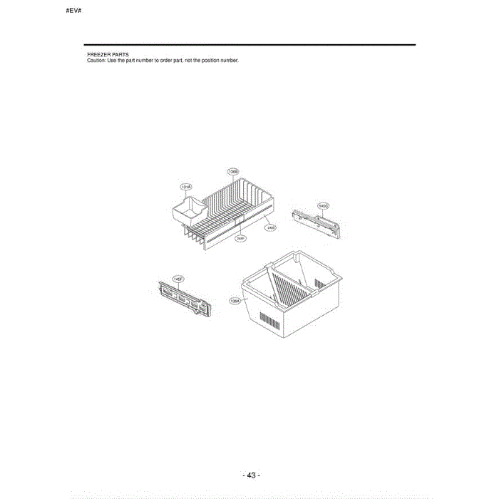 Section 4 Diagram and Parts List for LFX23961SB AWBCLGA LG Refrigerator