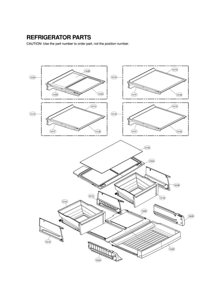 Refrigerator Parts Diagram and Parts List for LFX31915SB 00 LG Refrigerator