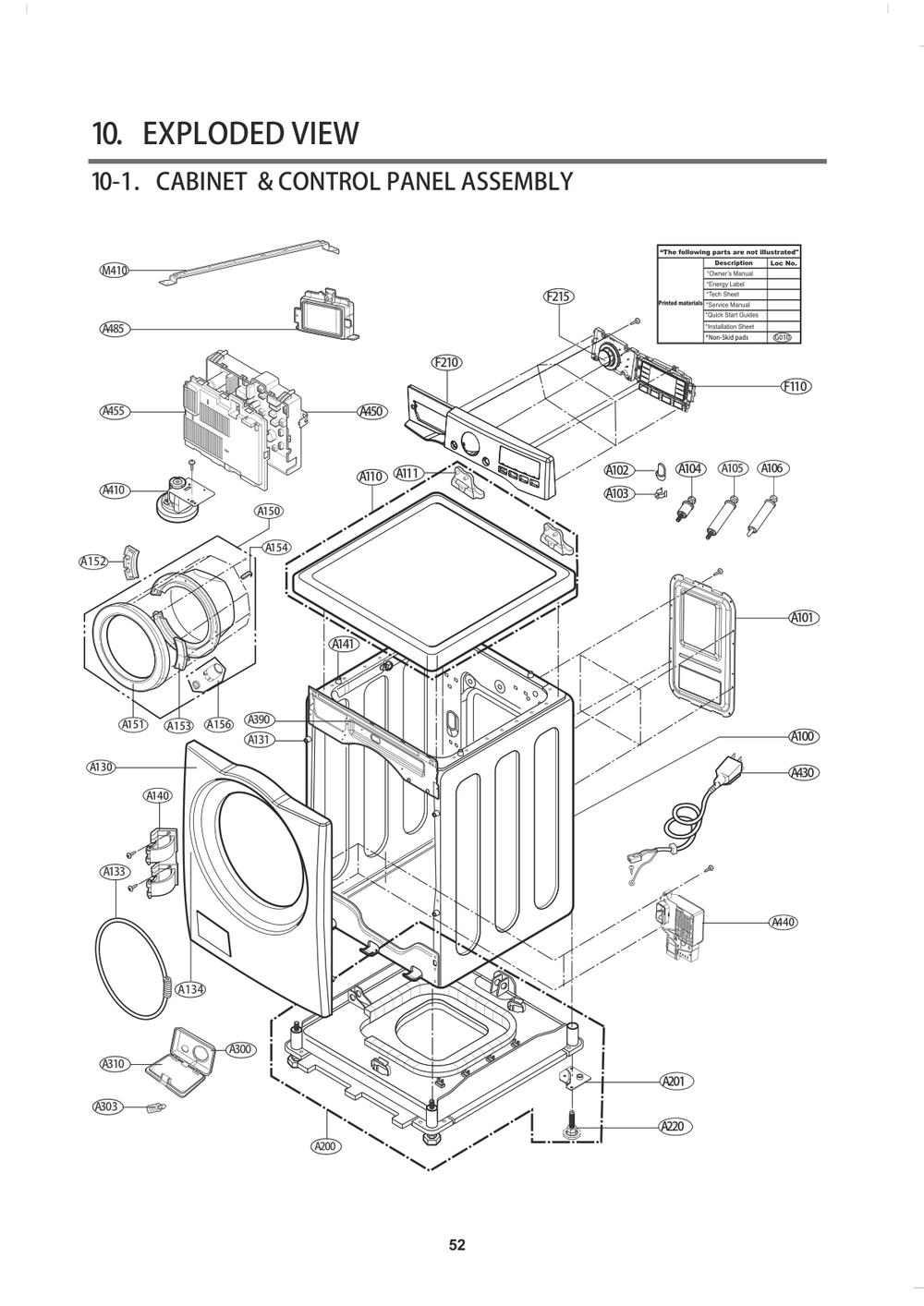 Diagram 1 Diagram and Parts List for FH4E9CDYP7 ASSEPUS LG Washer