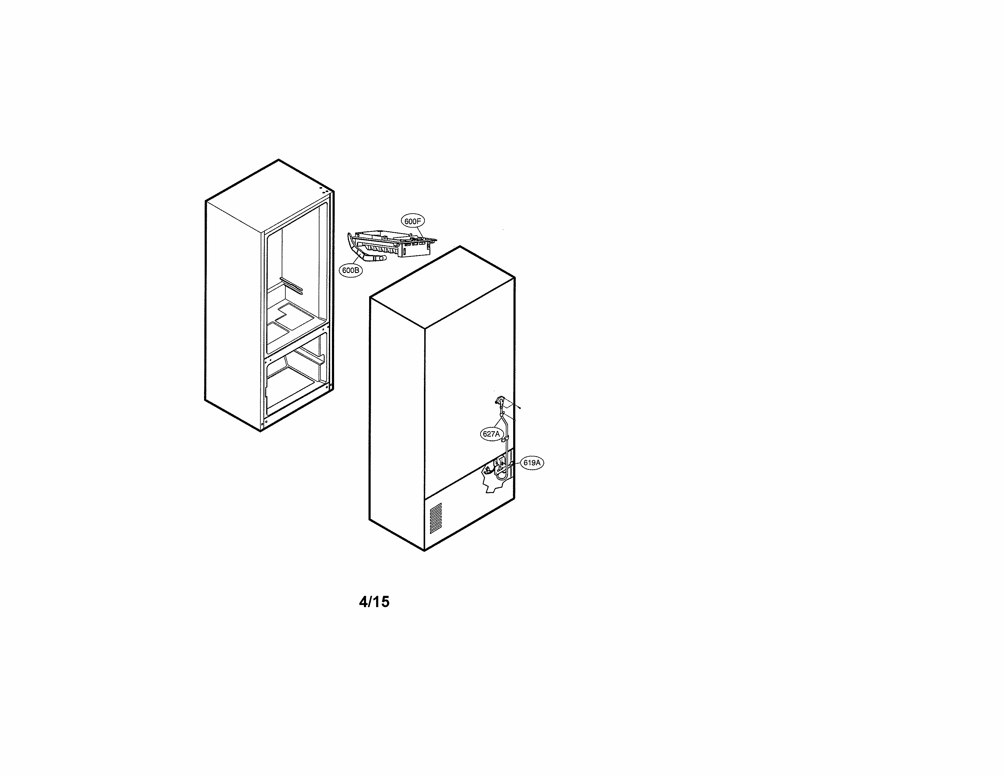 Ice Maker Parts Diagram and Parts List for 79571603014  Kenmore Refrigerator
