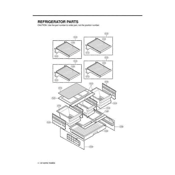 Section 1 Diagram and Parts List for LFC25770SW ASW3LGA LG Refrigerator