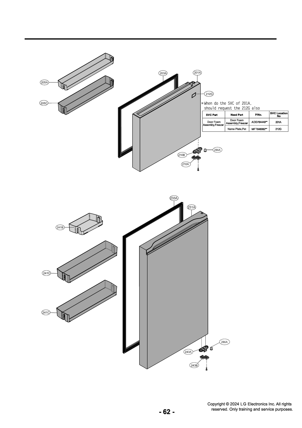 Diagram 3 Diagram and Parts List for LT18S2100W ASWCNA0 LG Refrigerator