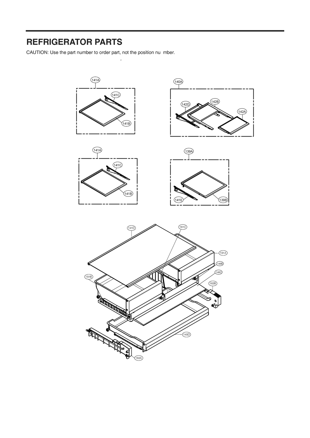 Refrigerator Parts Diagram and Parts List for GR-L28ANKJM ASBCSE0 LG Refrigerator
