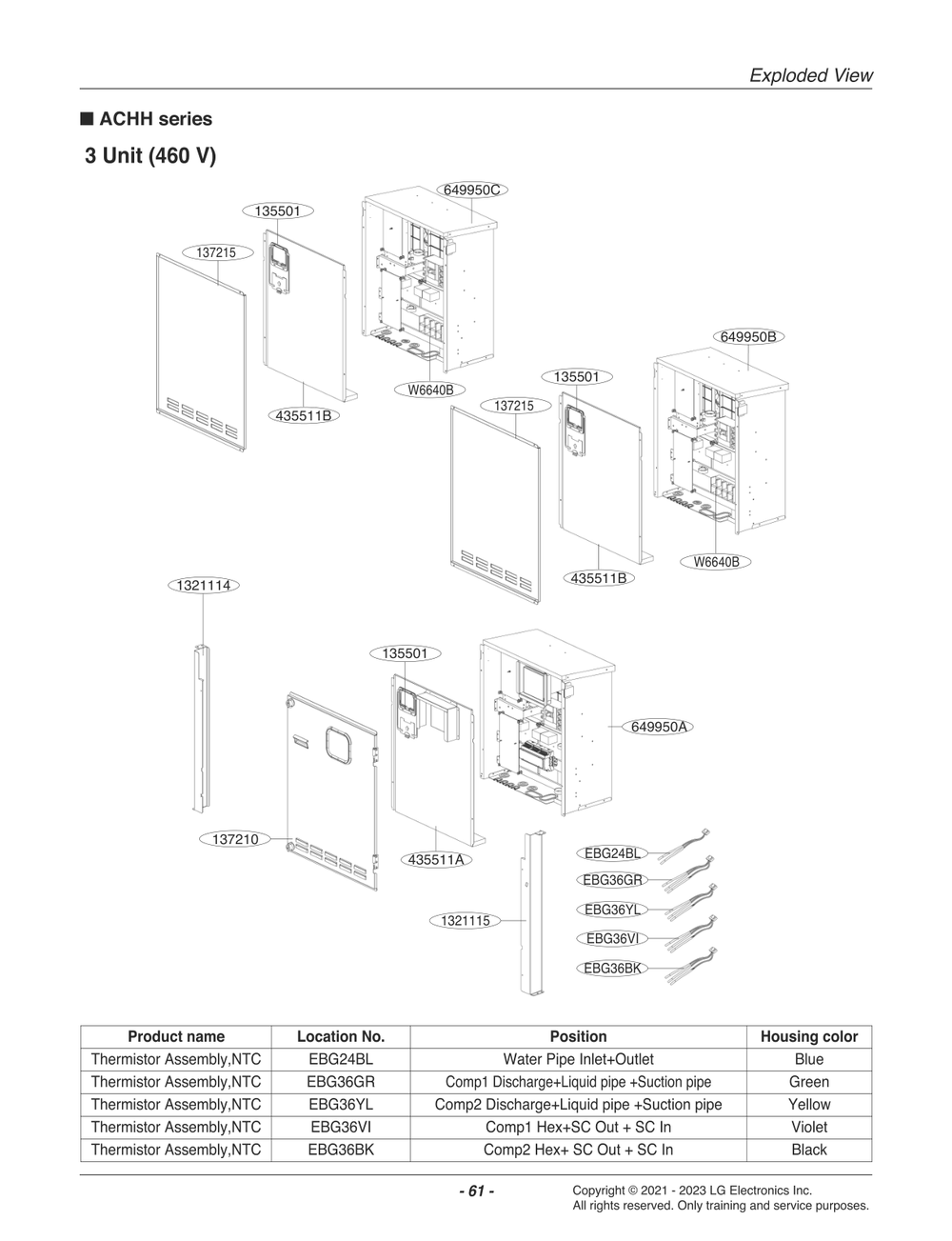 Diagram 6 Diagram and Parts List for ACHH050HBAB ABEAAAU LG Air Conditioner