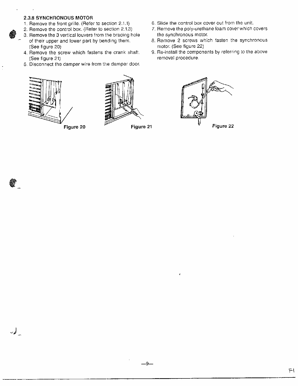 Disassembly Instructions Page 5 Diagram and Parts List for GA-1834FC  LG Air Conditioner