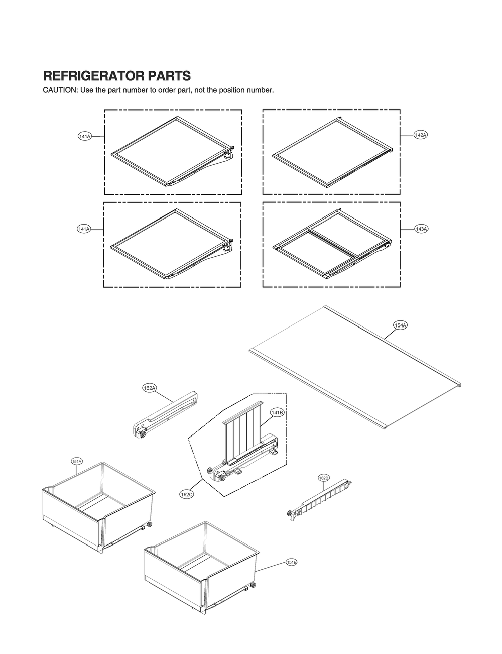 Refrigerator Parts Diagram and Parts List for GR-L30GMSRM ASTCNA0 LG Refrigerator