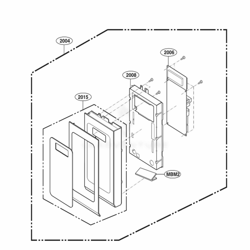 Controller Parts Diagram and Parts List for LMV1813ST CSBELGA LG Microwave