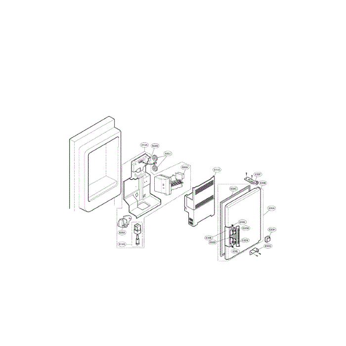 Ice Bank Diagram and Parts List for LMX25985SW 00 LG Refrigerator