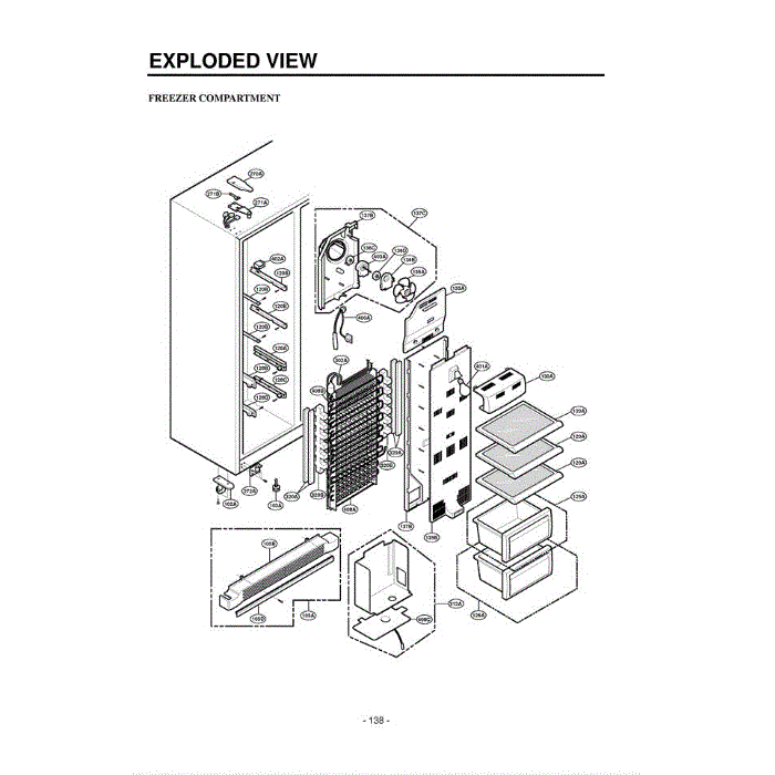 Section 8 Diagram and Parts List for LRSPC2661T ATICLGA LG Refrigerator